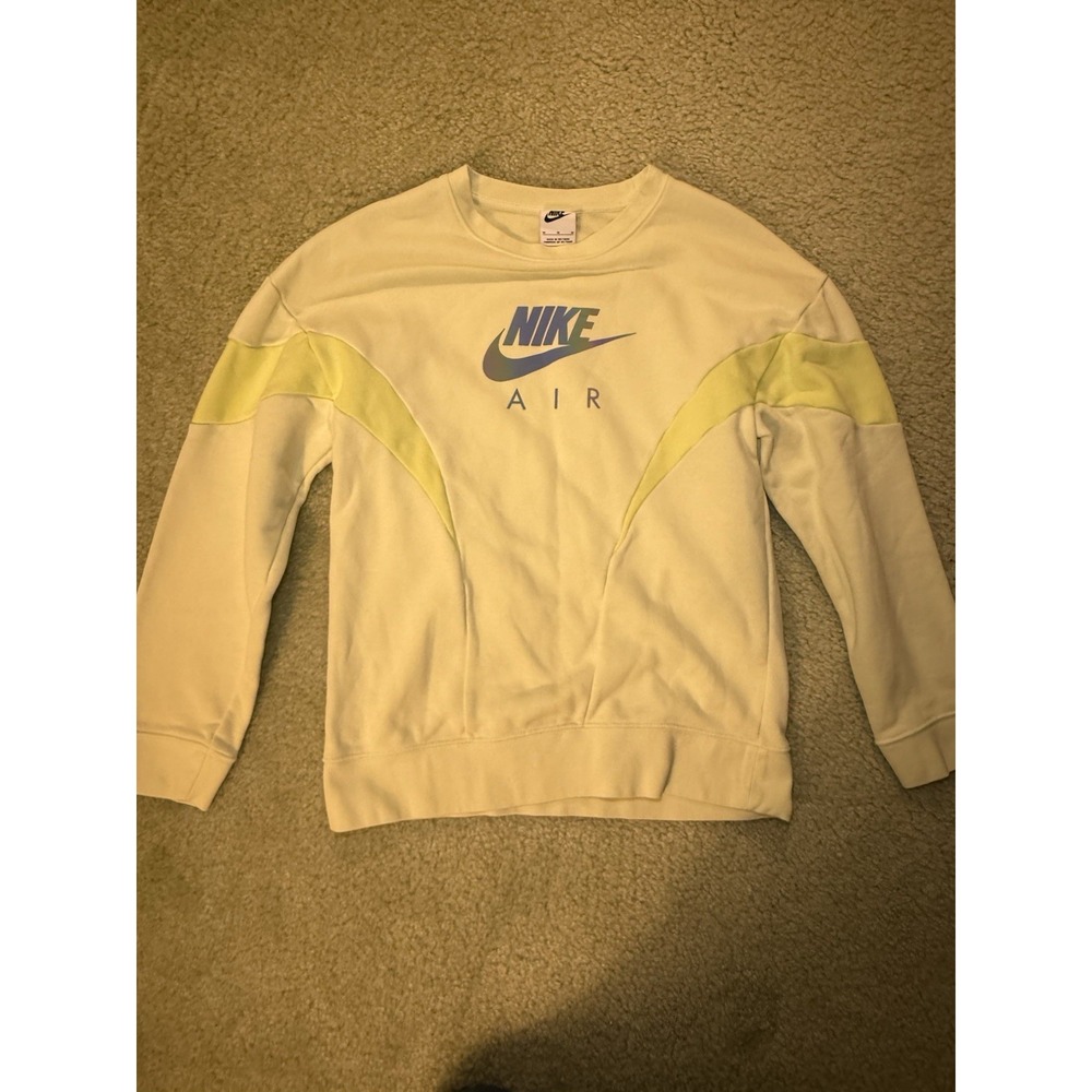 Women's Nike Air Pale Yellow Sweatshirt size M